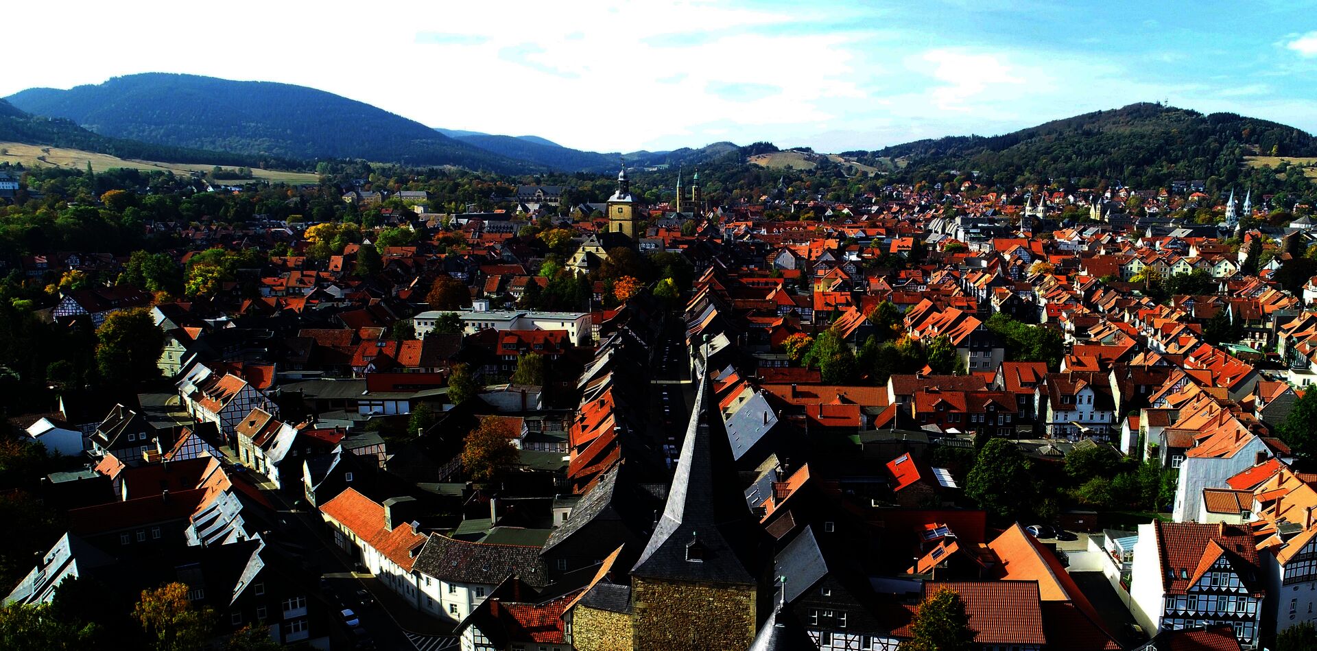 Luftbild der Stadt Goslar