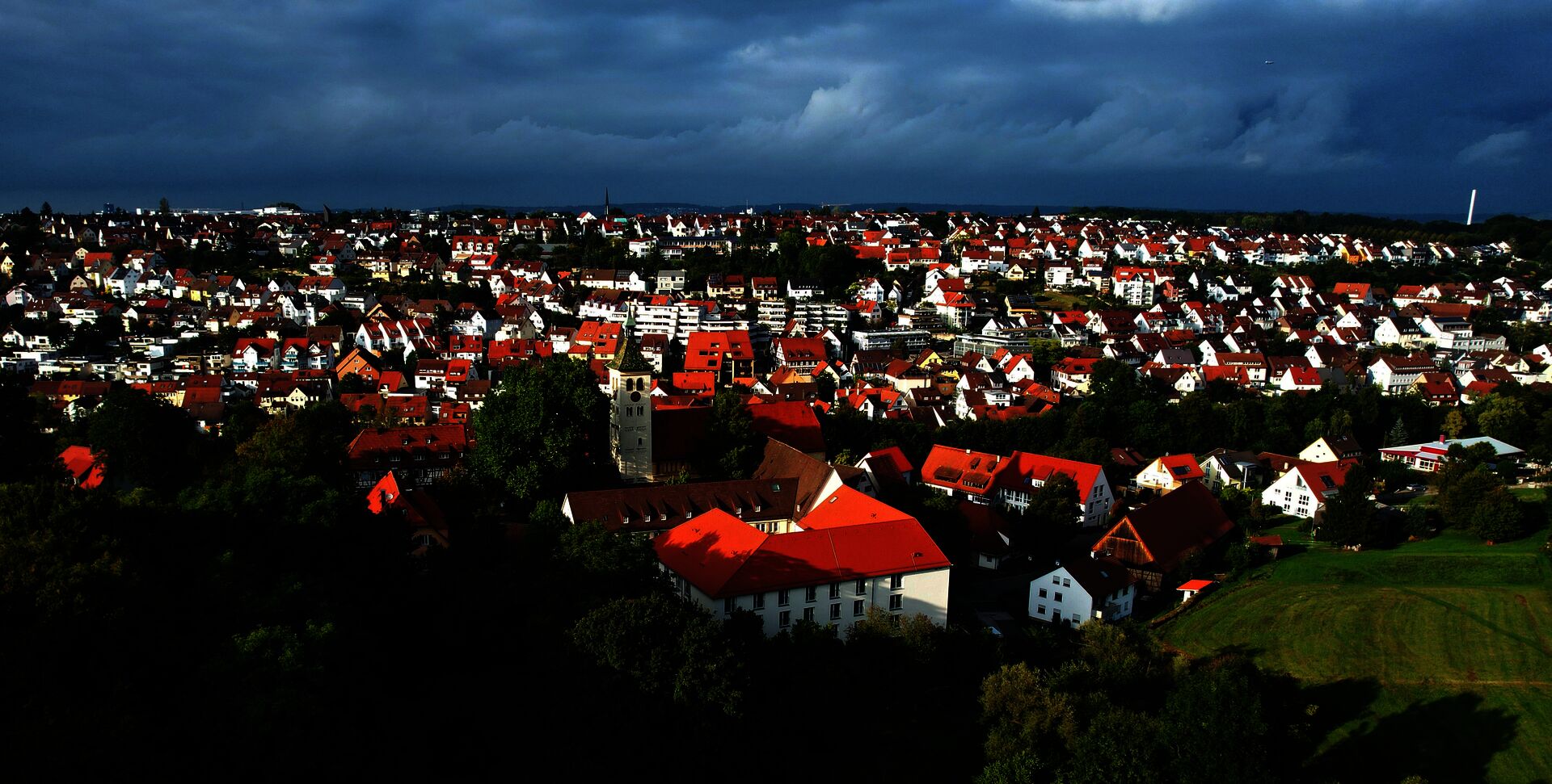 Luftbild von Denkendorf
